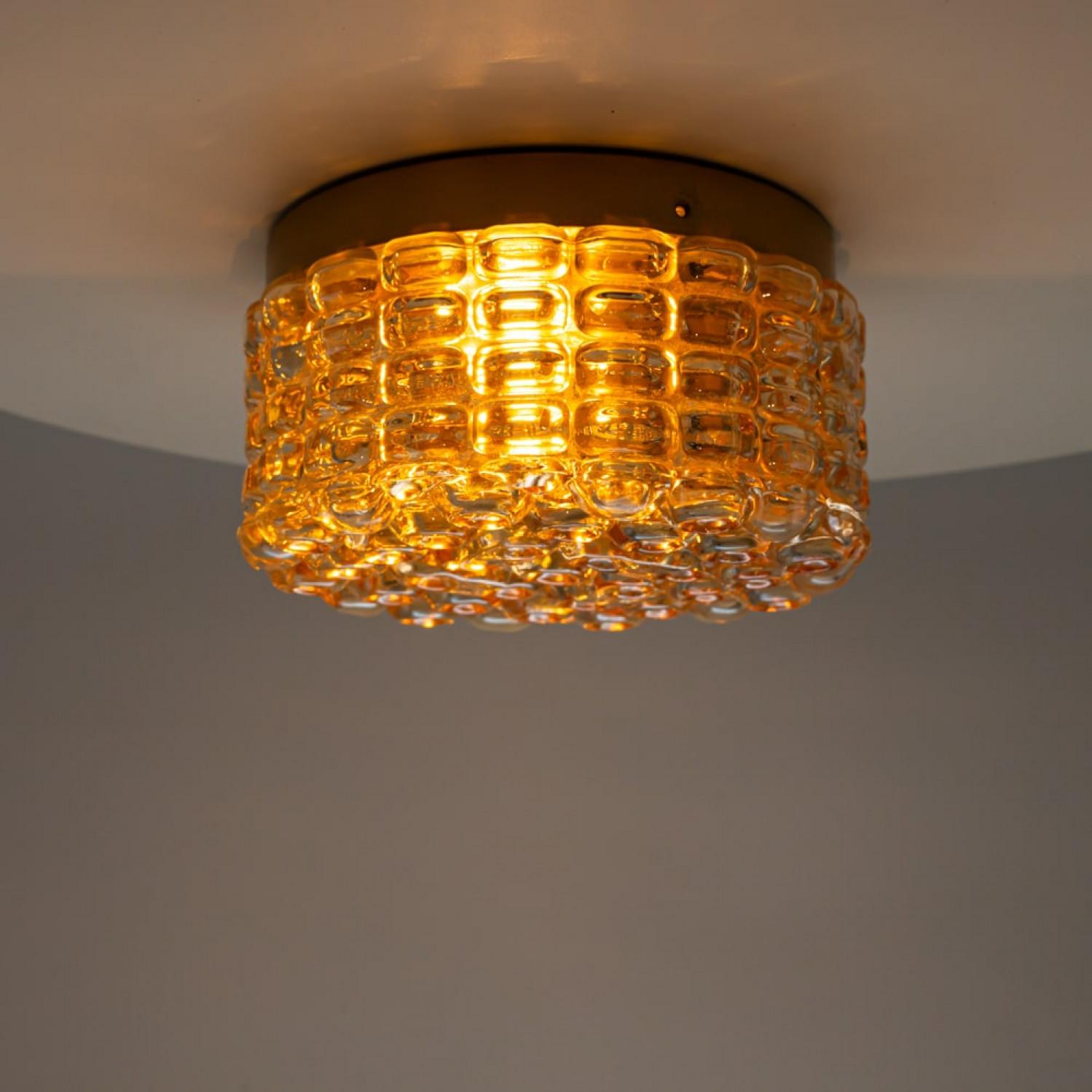 Paire d'appliques/appliques en verre bullé par Tynell, 1960 en vente 2