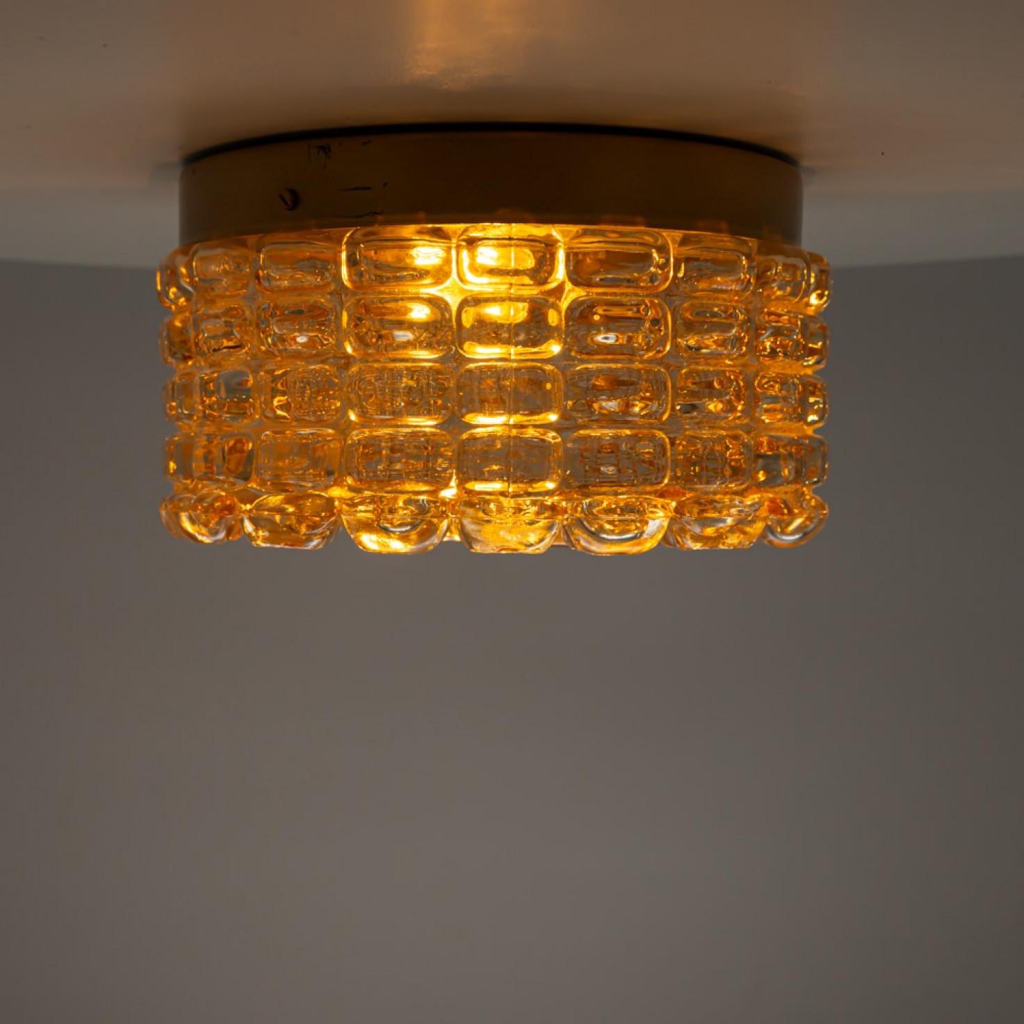 Paire d'appliques/appliques en verre bullé par Tynell, 1960 en vente 3