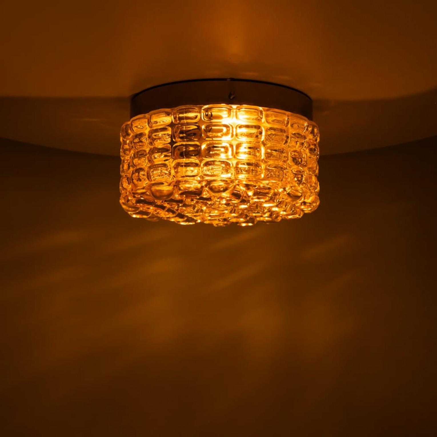 Autre Paire d'appliques/appliques en verre bullé par Tynell, 1960 en vente