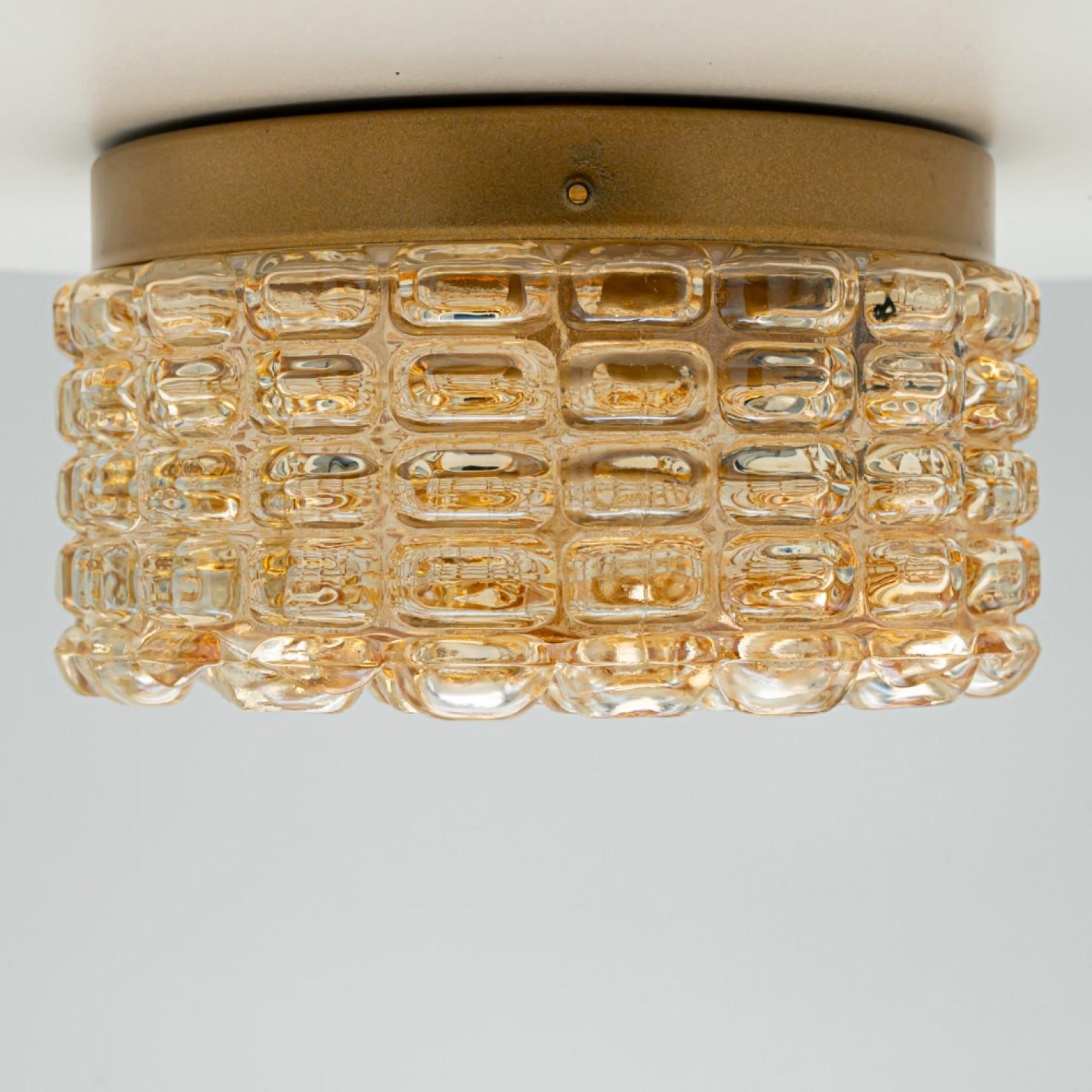 Métal Paire d'appliques/appliques en verre bullé par Tynell, 1960 en vente