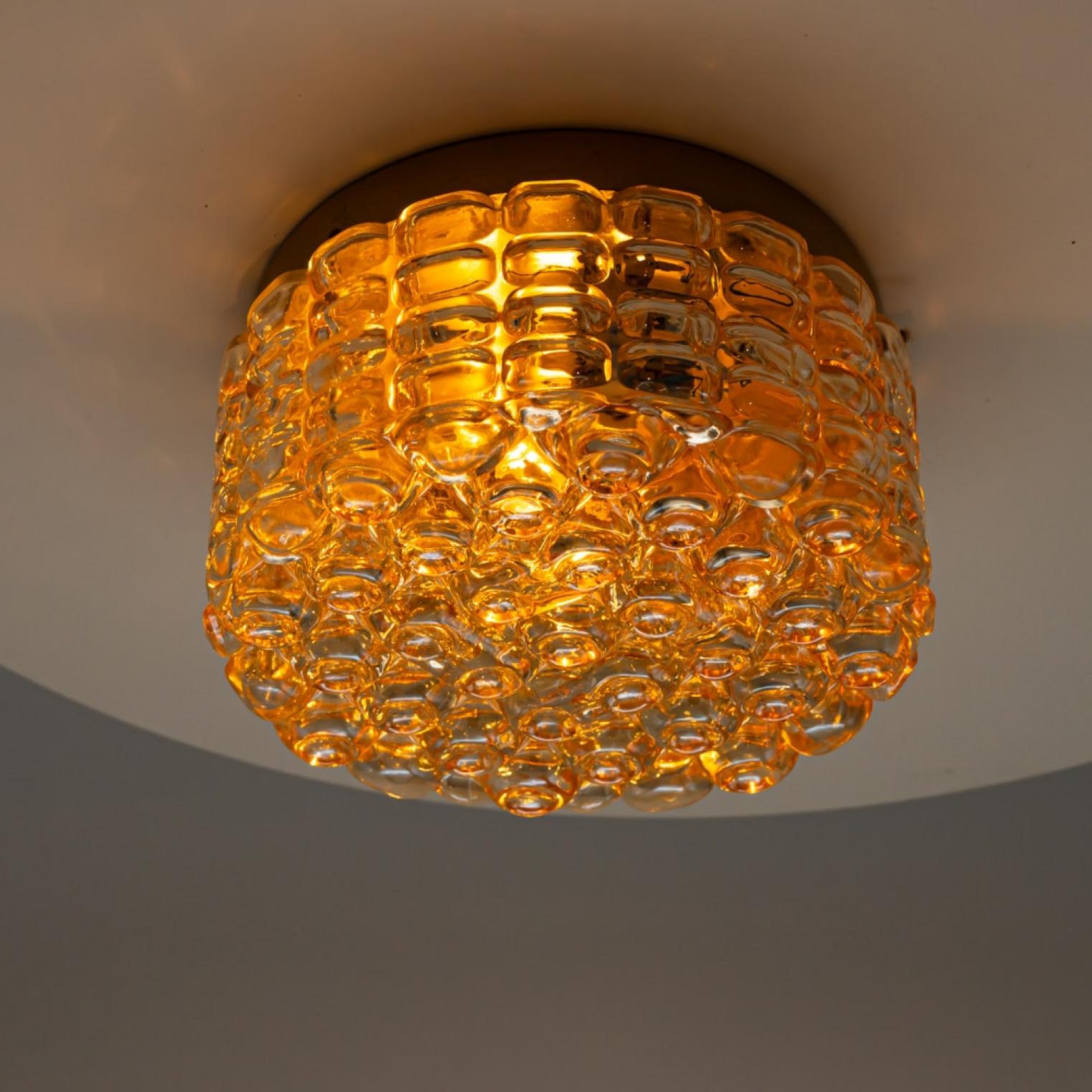 Paire d'appliques/appliques en verre bullé par Tynell, 1960 en vente 1