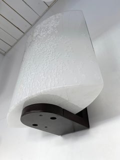 Pair of Bubble Murano Glass and Metal Sconces by Leucos, Italy, 1970s