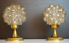 Pair of Bubble Table Lamps by Helena Tynell for Limburg, circa 1960s