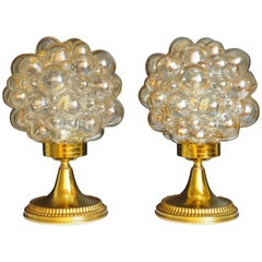 Pair of Bubble Table Lamps by Helena Tynell for Limburg, circa 1960s