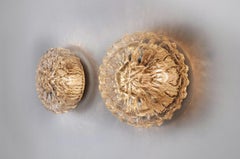 Pair of Bubbles sconces by Limburg, blown glass, Germany, 1960