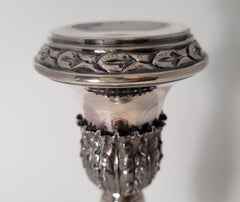 Pair of Buccellati Silver Candlesticks