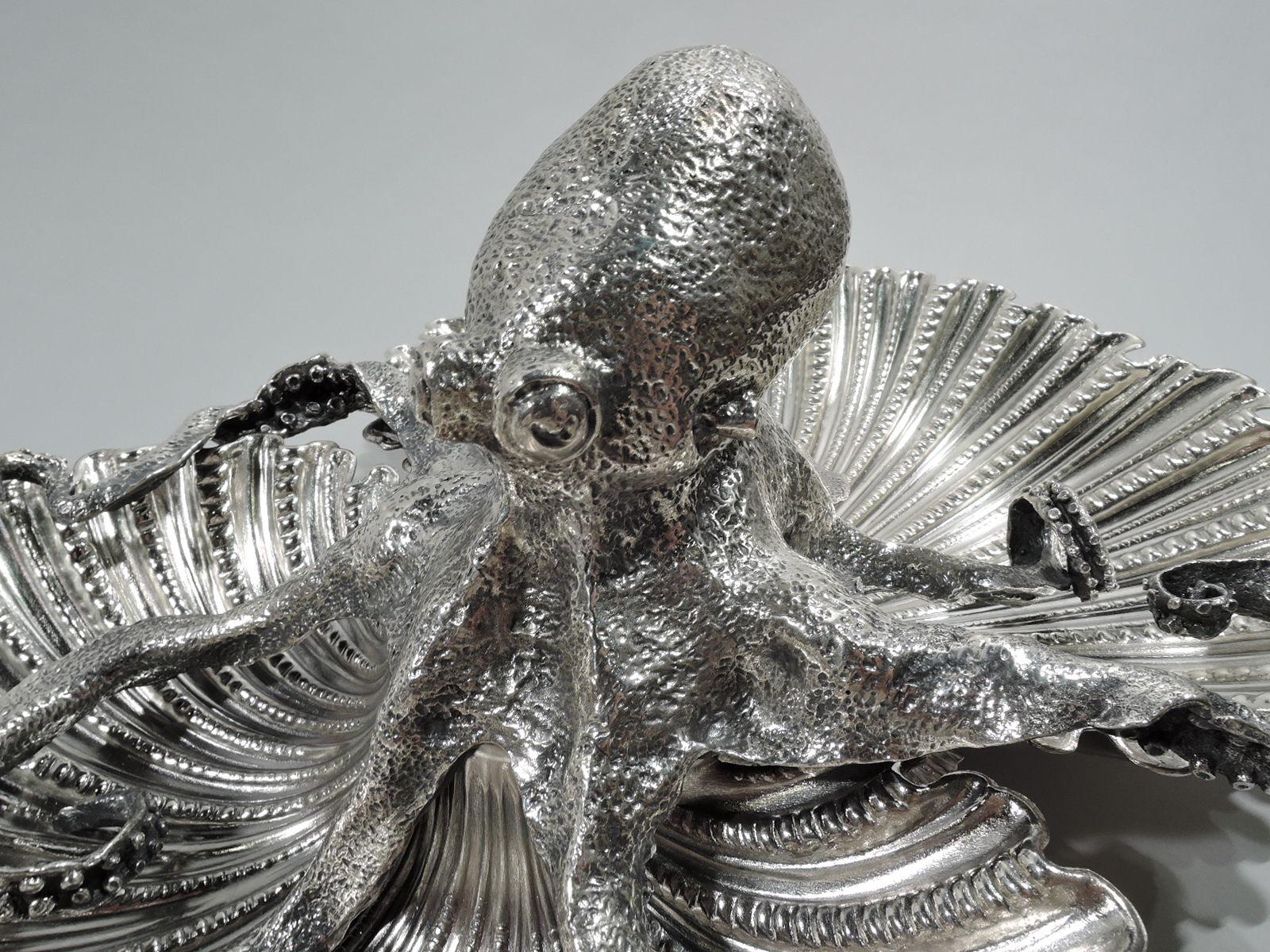silver octopus bowl