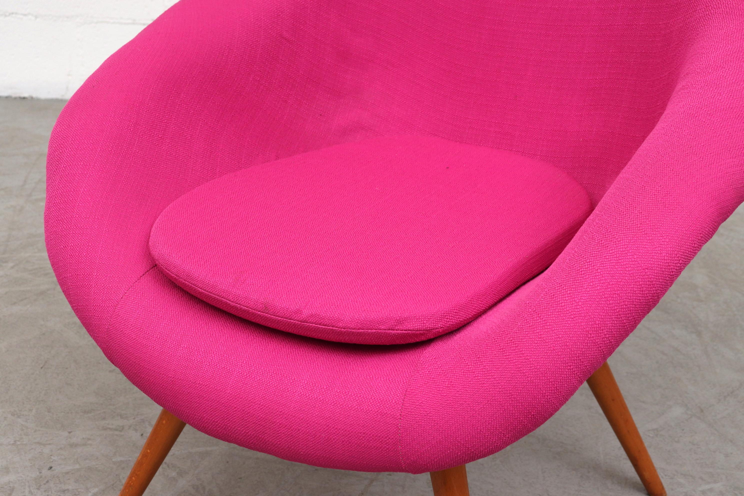 Upholstery Bucket Lounge Chair by Miroslav Navrátil for Vertex