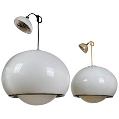 Pair of “Bud Grande” Pendant Lamps by Harvey Guzzini, 1960s