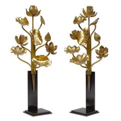 Pair of Buddhist Temple Flowers, Japan