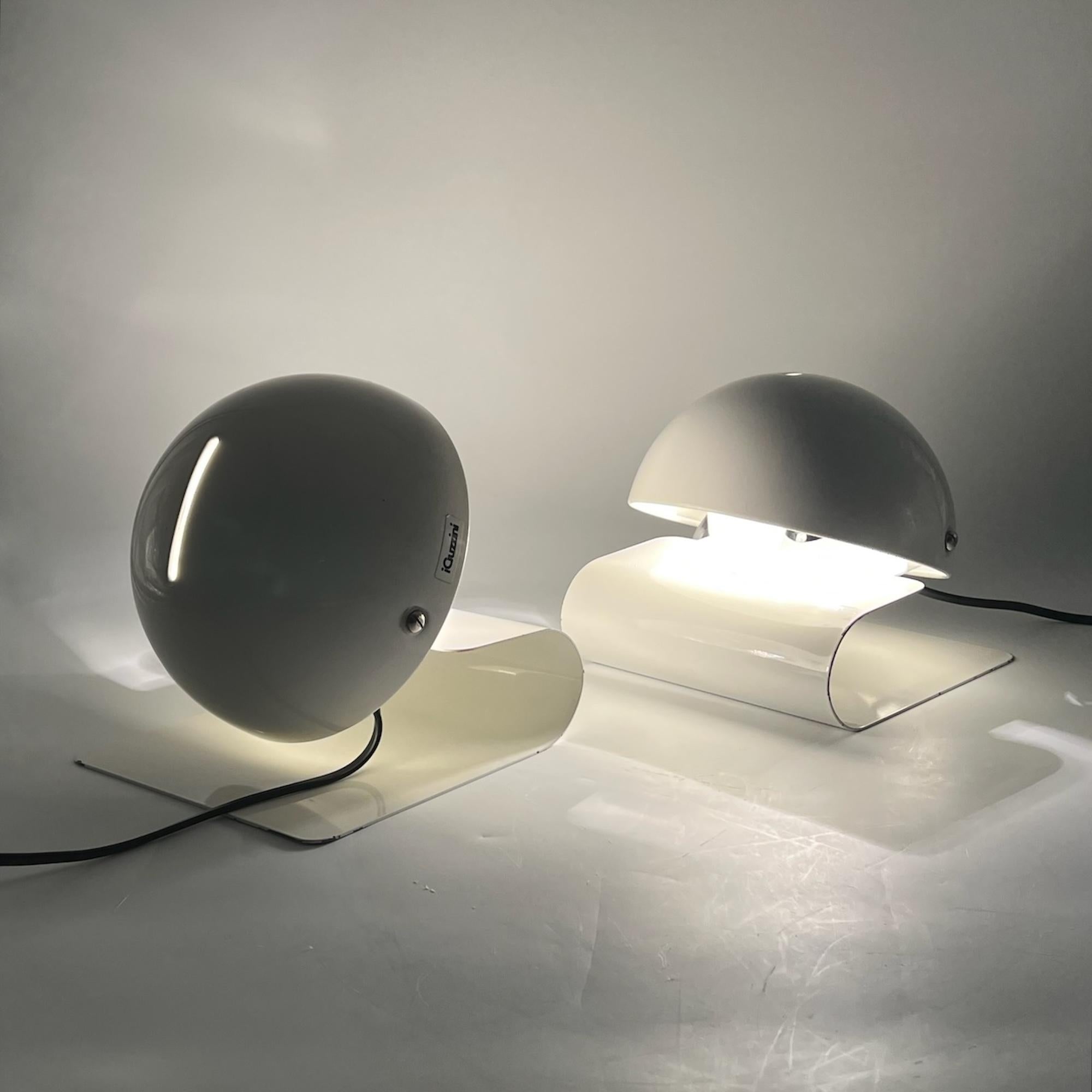 Minimalist Pair of ‘Bugia’ Lamps by Giuseppe Cormio for iGuzzini, 1970s