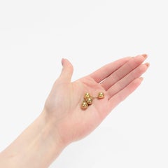 Pair of Bulgari 18K Yellow Gold Ball & Chain Cufflinks