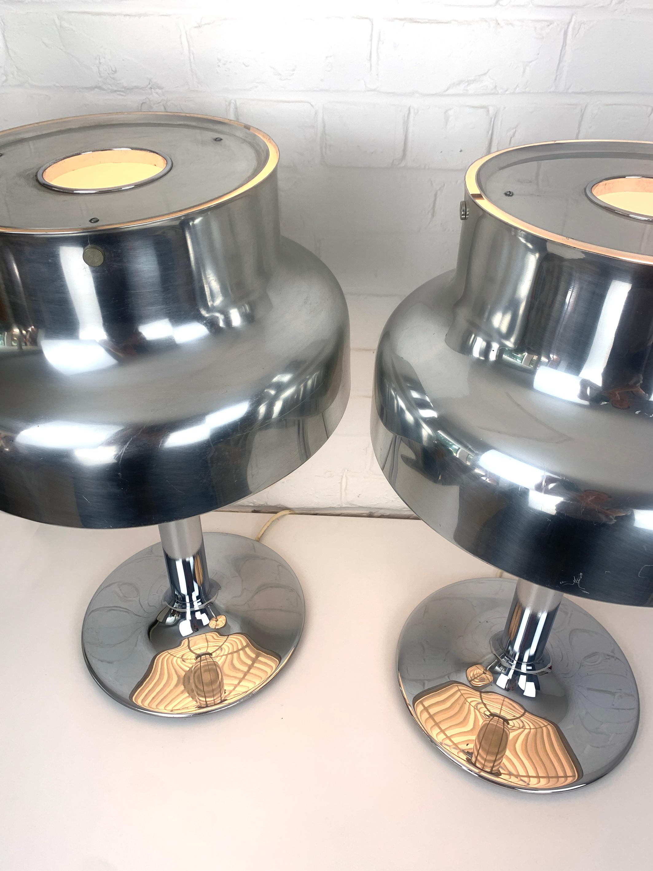 Swedish Pair of Bumling Table Lamps by Anders Pehrson for Ateljé Lyktan, Space Age, 1960 For Sale