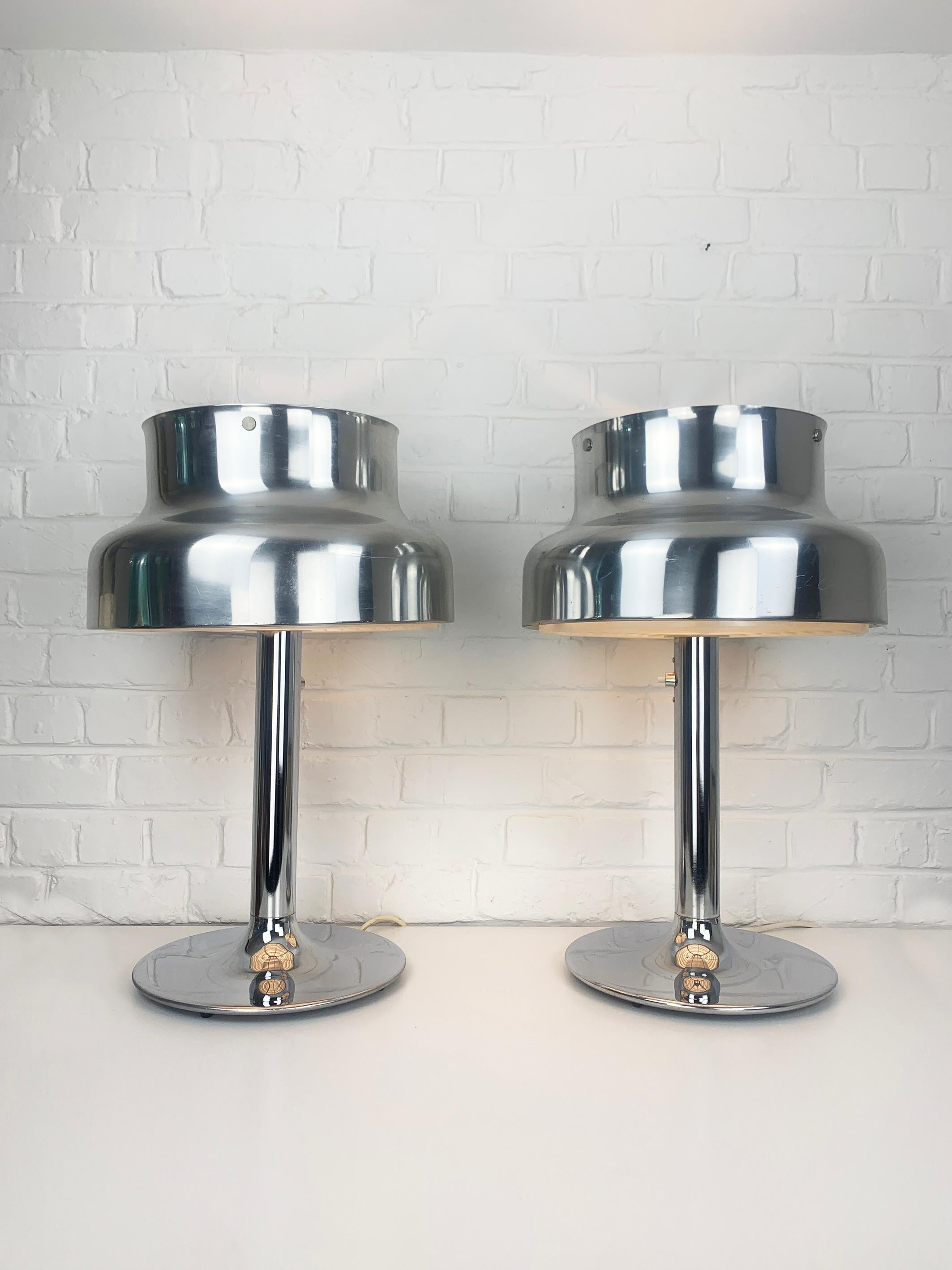 Pair of Bumling Table Lamps by Anders Pehrson for Ateljé Lyktan, Space Age, 1960 In Good Condition For Sale In Vorst, BE