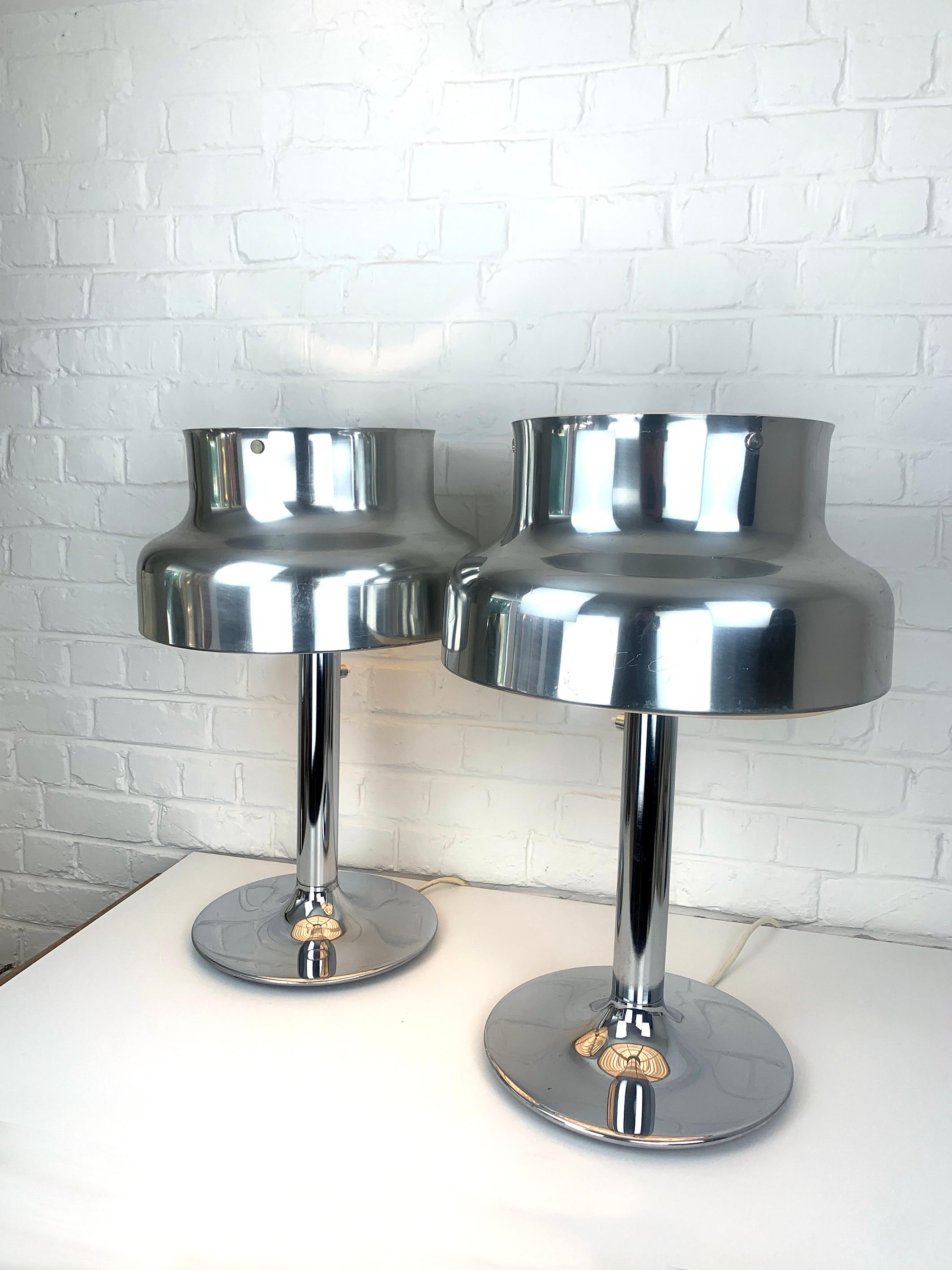 20ième siècle Paire de lampes de table Bumling par Anders Pehrson pour Ateljé Lyktan, Space, 1960 en vente