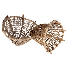 Antique Pair of Burden Trap Baskets 