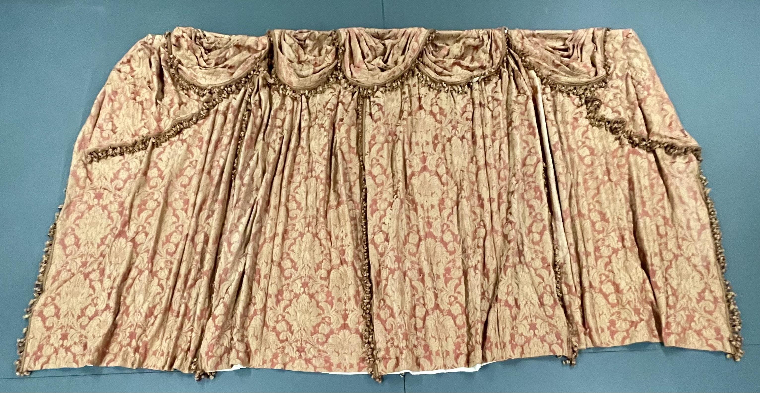 Pair of Burgundy Wall or Window Treatments, Curtains, Drapes, Scalamandré For Sale 7