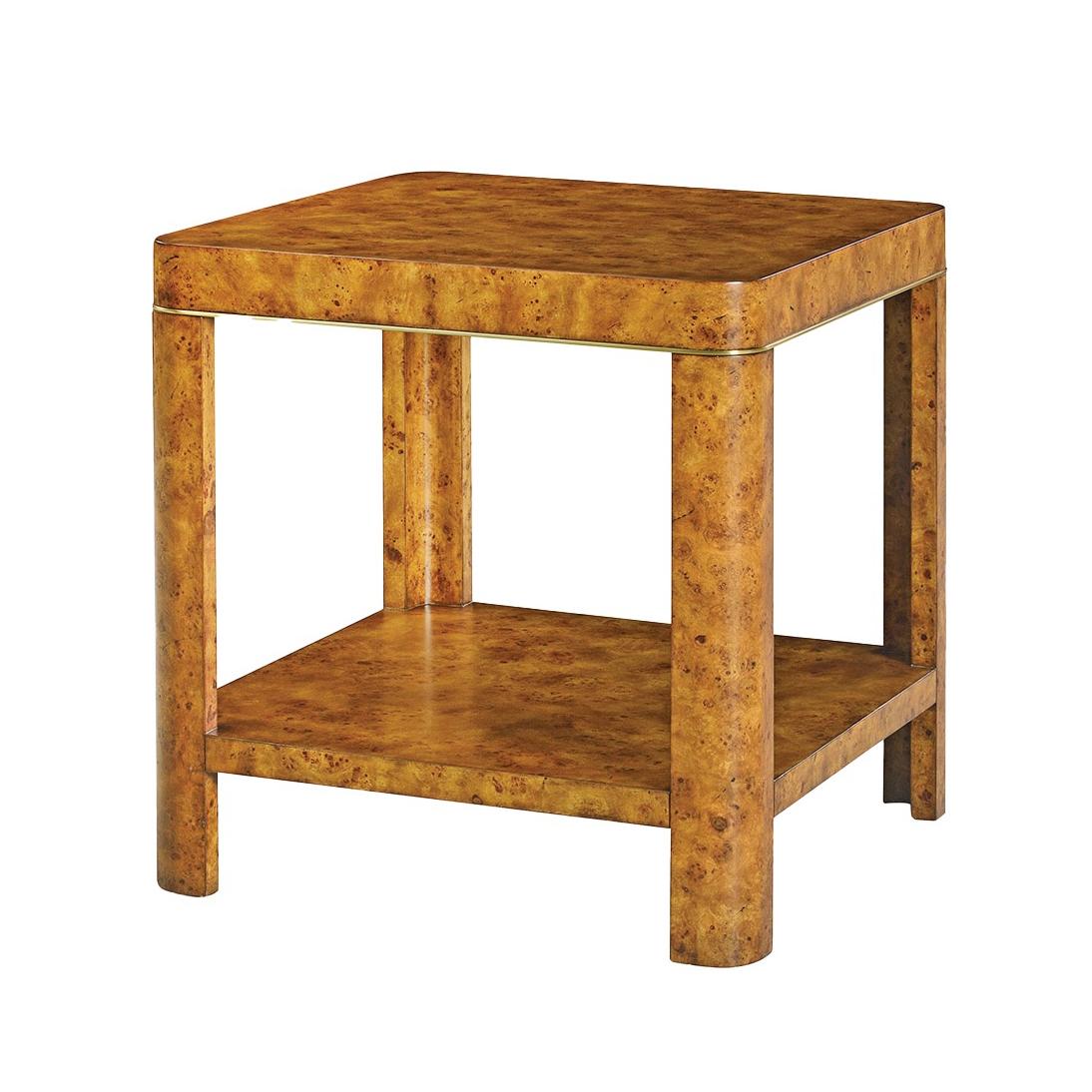 Vietnamien Paire de tables d'appoint Art déco en broussin en vente