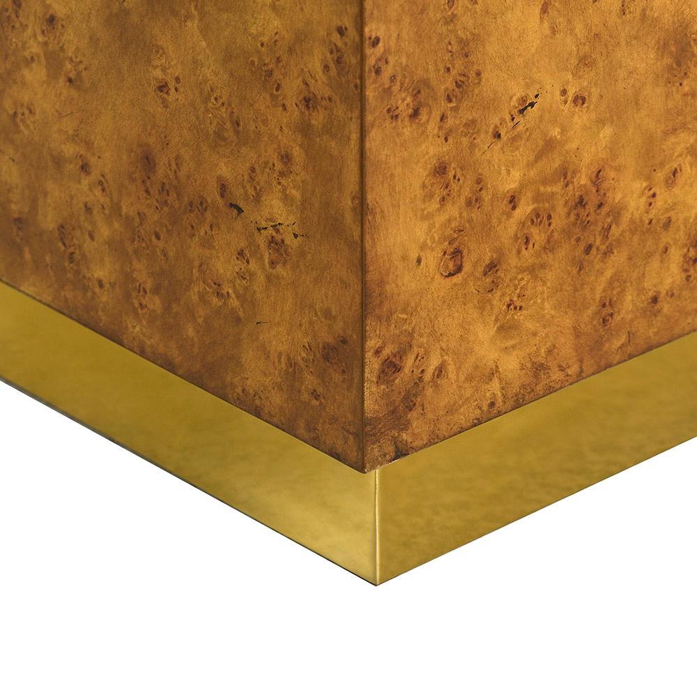 XXIe siècle et contemporain Paire de tables cubiques en ronce de bois en vente