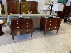 Pair of Burl Wood Night Tables