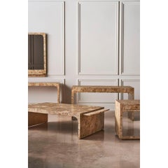 Pair of Burl Wood Side Tables