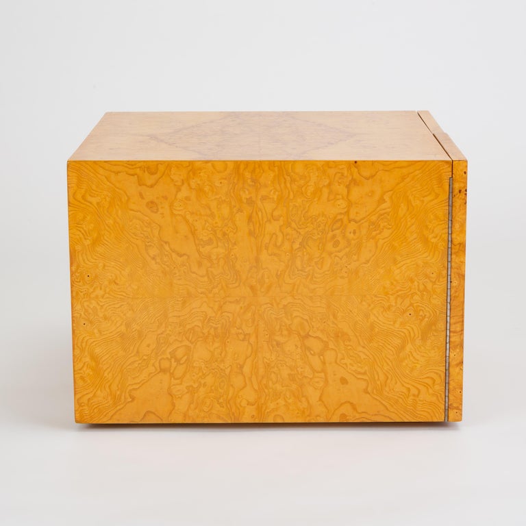 Pair of Burl Wood Side Tables or Blanket Chests at 1stDibs