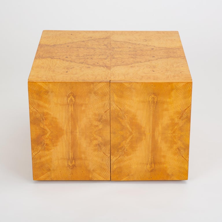 Pair of Burl Wood Side Tables or Blanket Chests at 1stDibs
