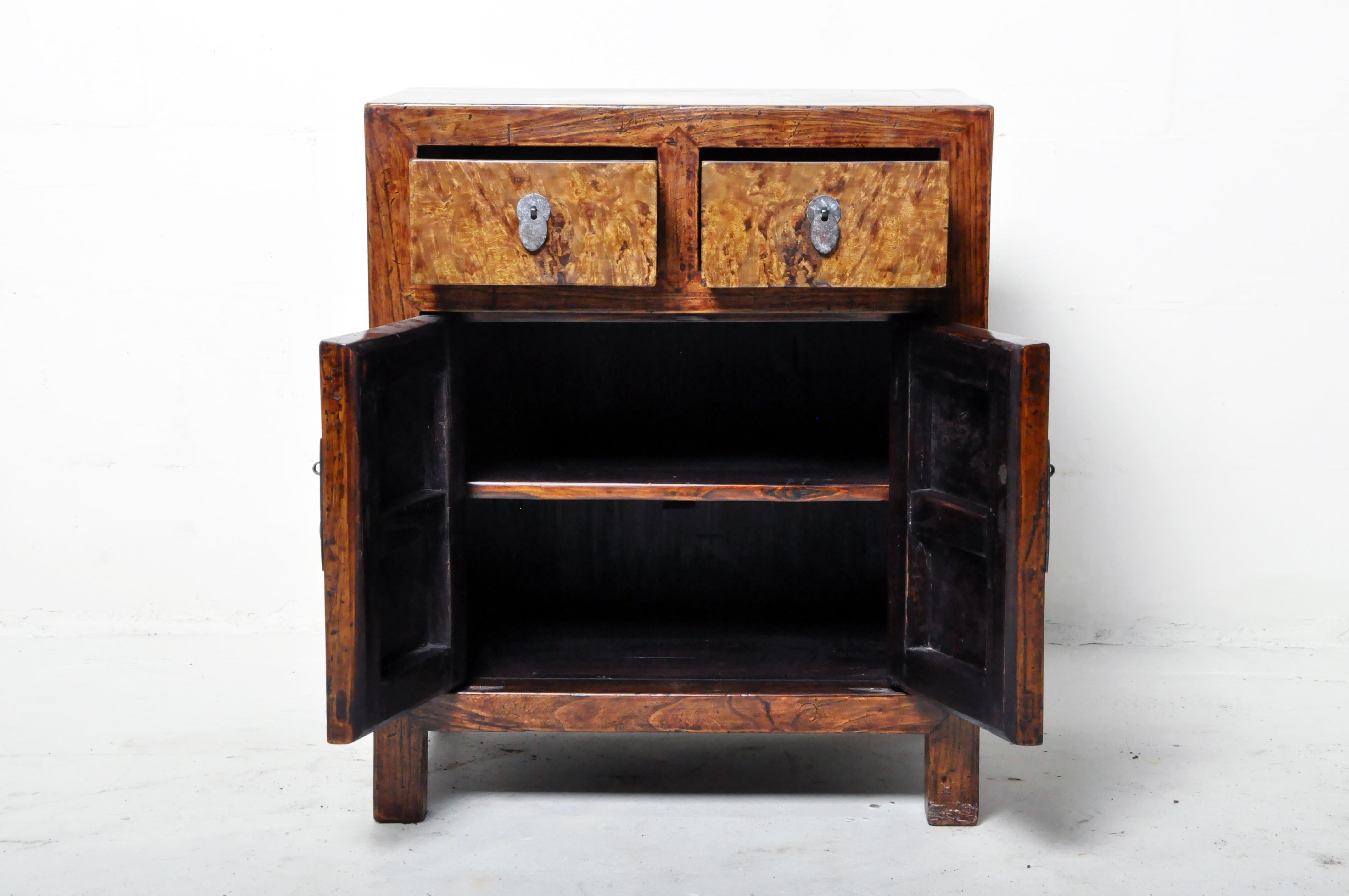 Pair of Burlwood Bedside Chests 11