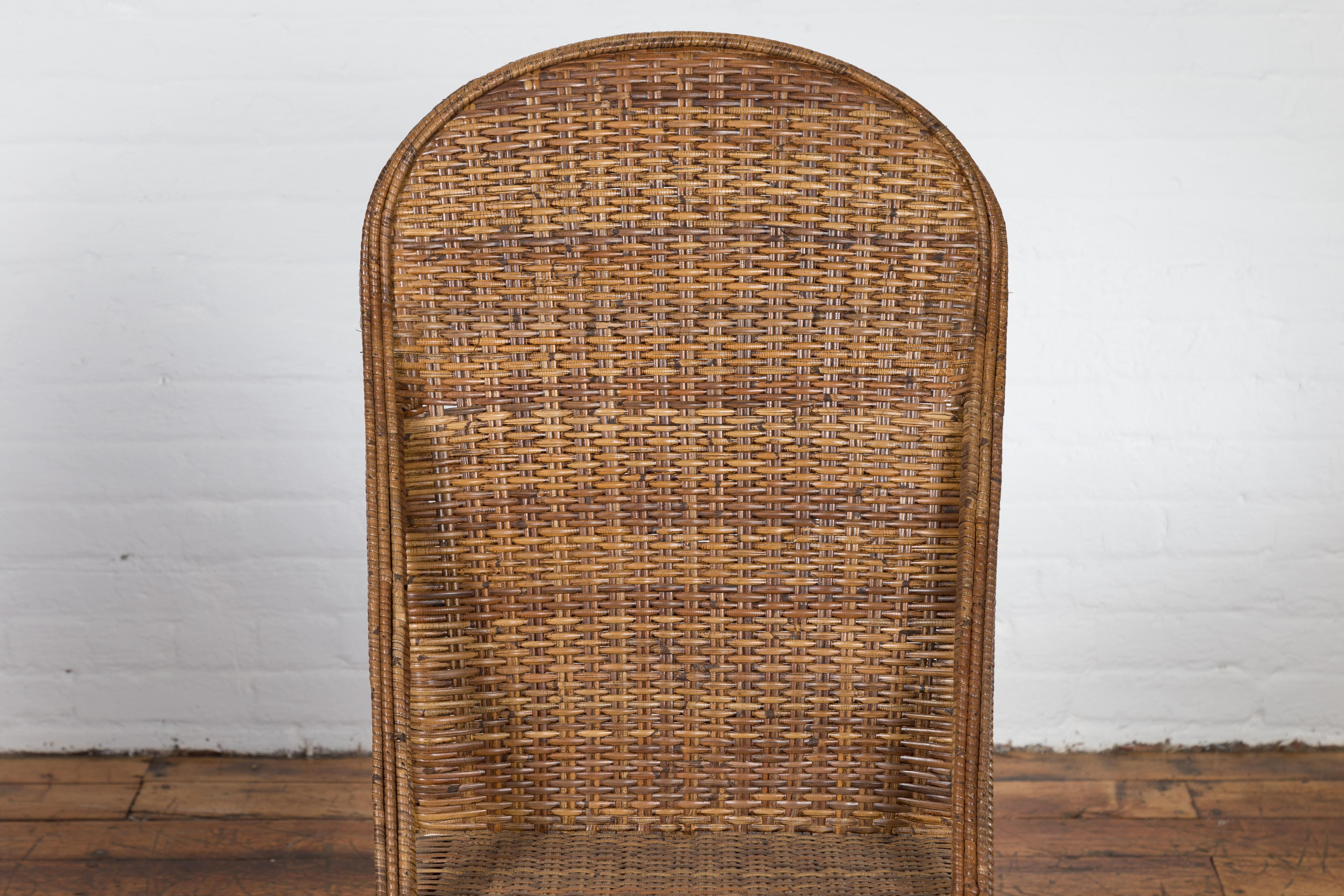 bamboo woven chair