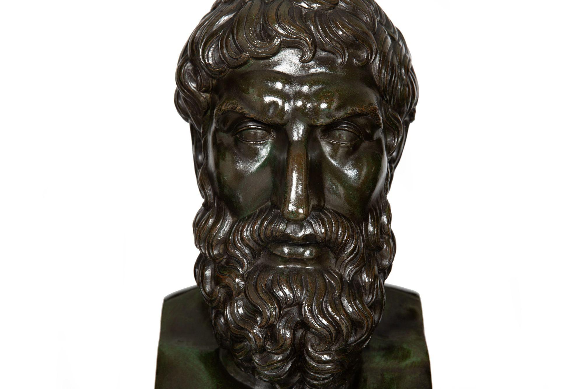 Bronze Pair of Busts 
