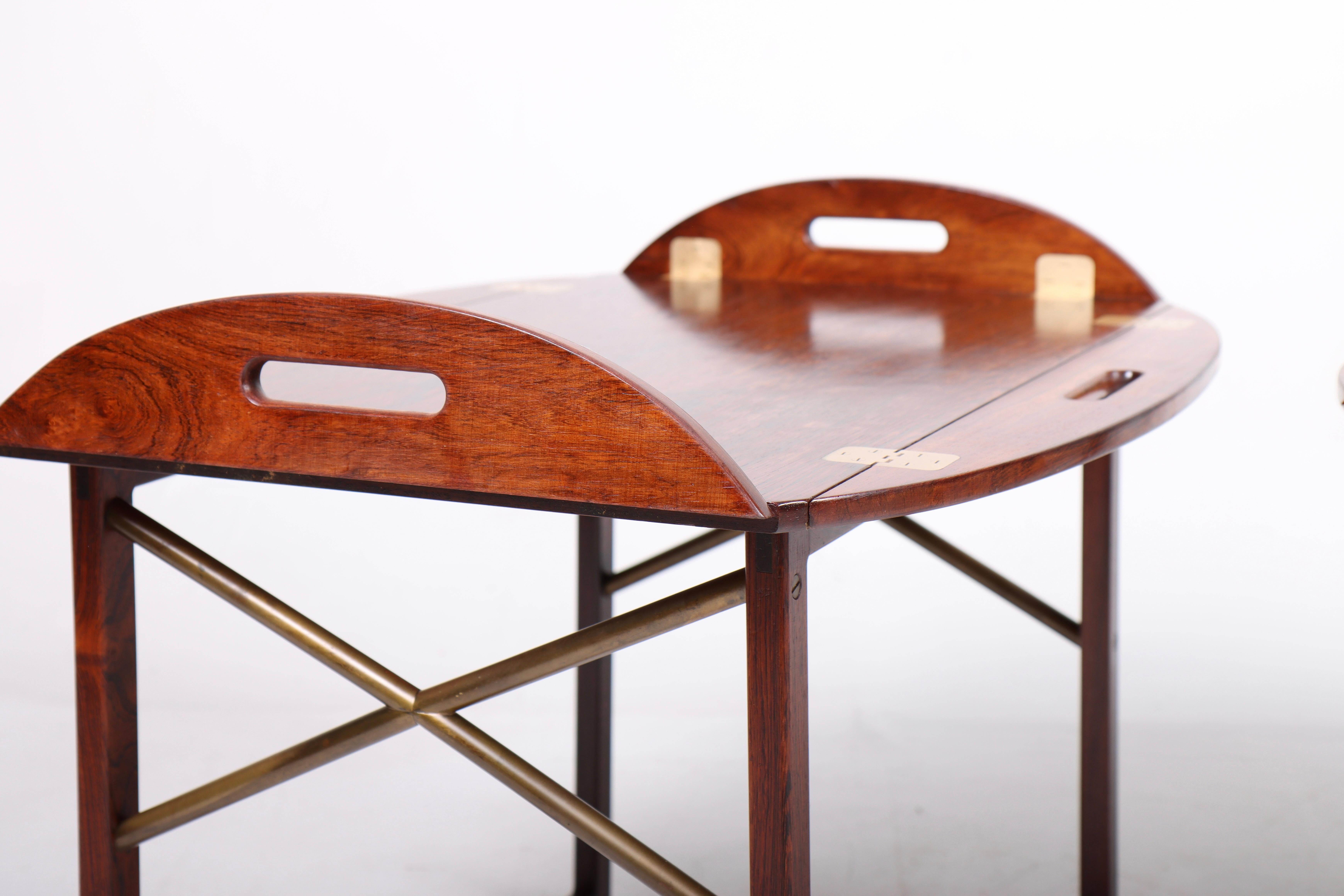 Mid-20th Century Pair of Butlers Trays in Rosewood by Svend Langkilde, Danish Midcentury, 1950s