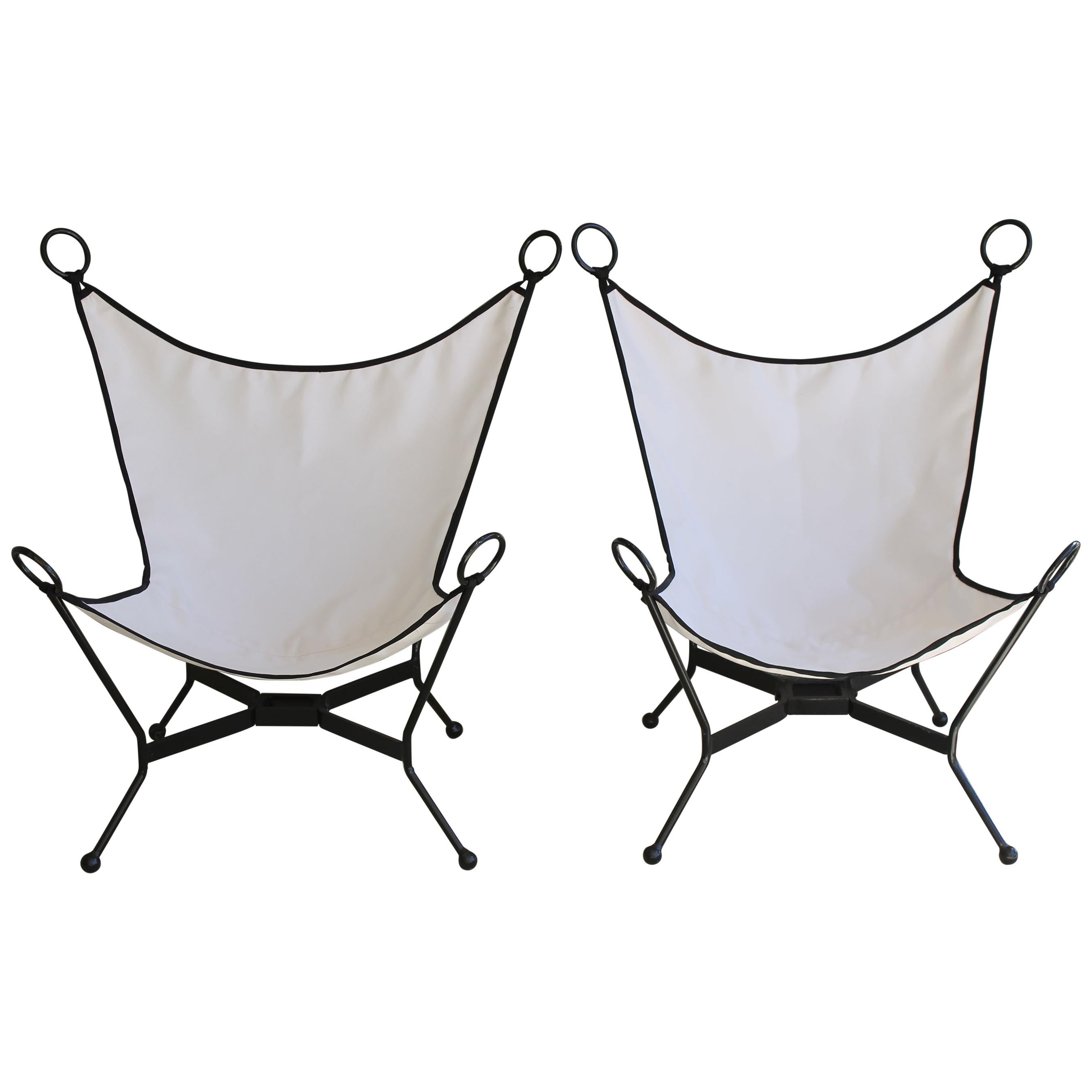 Pair of Butterfly Patio Chairs 