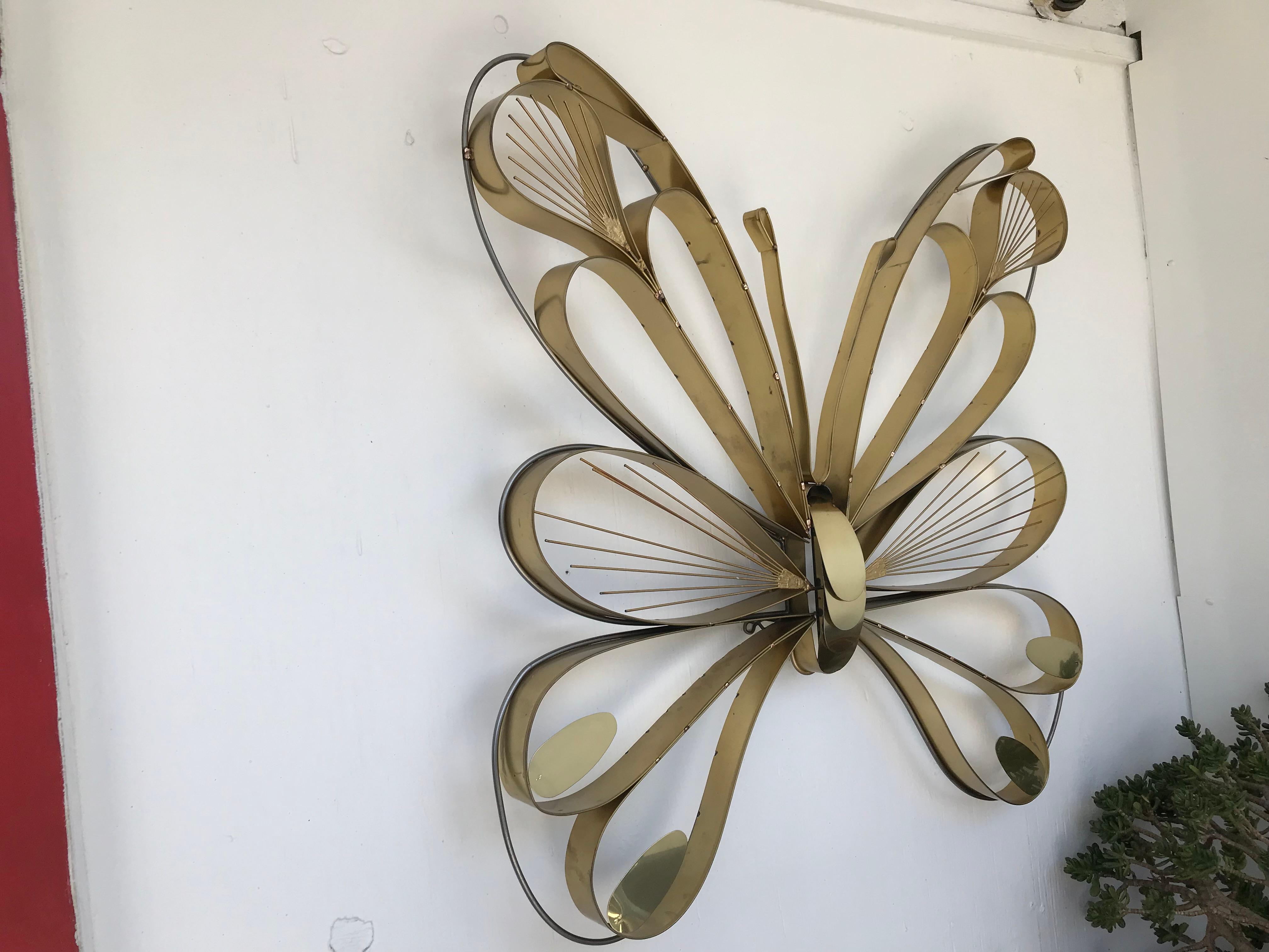Pair of Butterfly Sculptures by Curtis Jere In Excellent Condition In Pasadena, CA