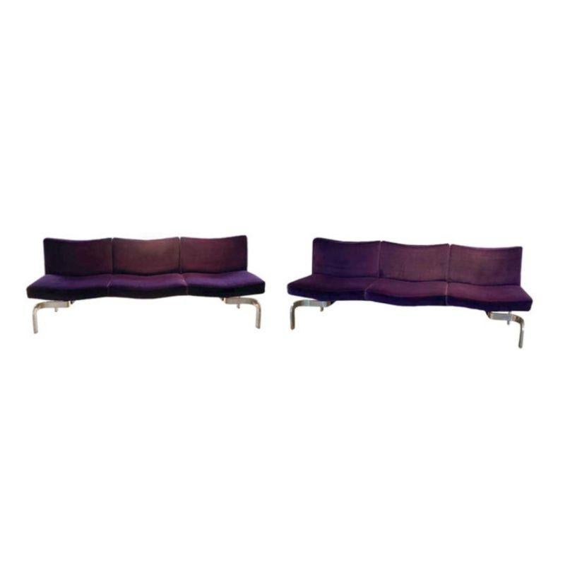 Steel A Pair of Butterfly Sofas Attributed to Maison Jansen For Sale
