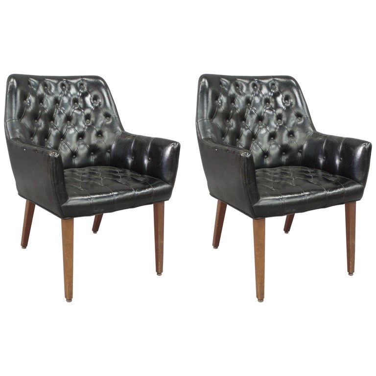 Tufted Leather Chair 102 For Sale On 1stdibs