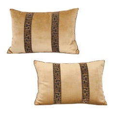 Pair of B.Viz Design Antique Textile Pillows