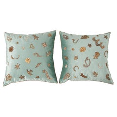 Pair of B.Viz Design Textile Pillows
