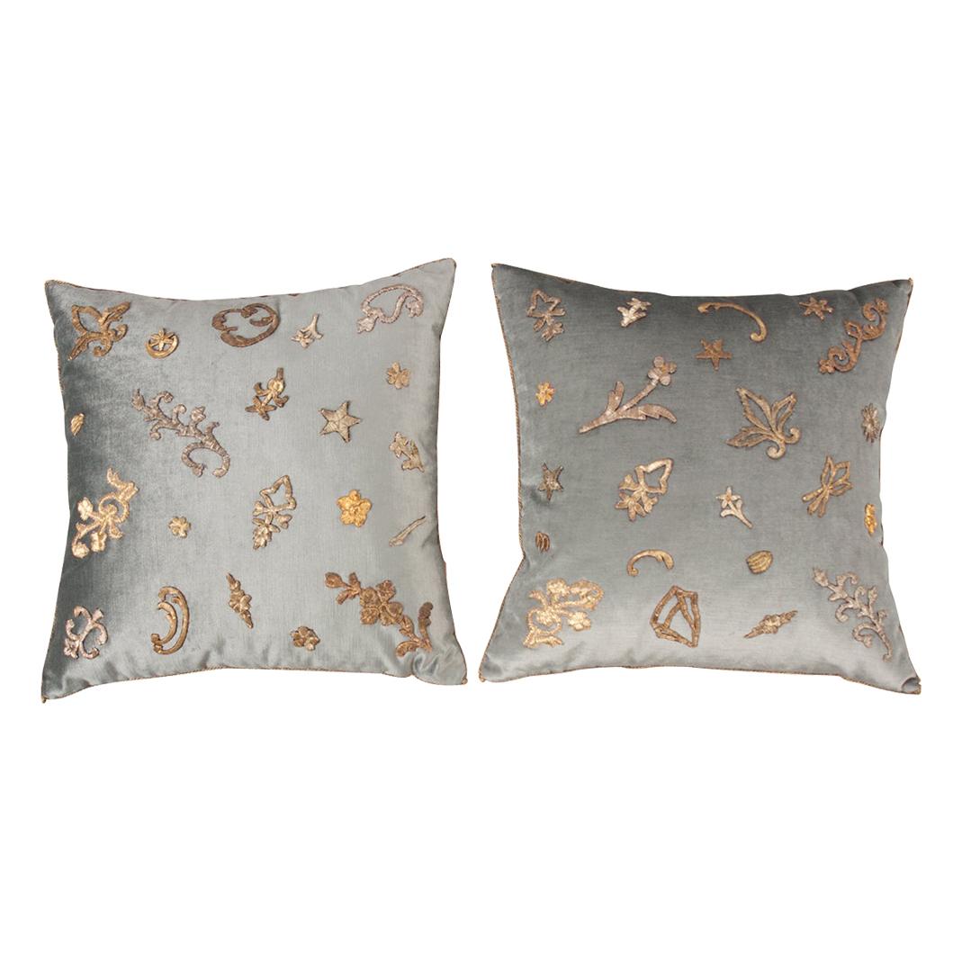 Pair of B.Viz Design Textile Pillows