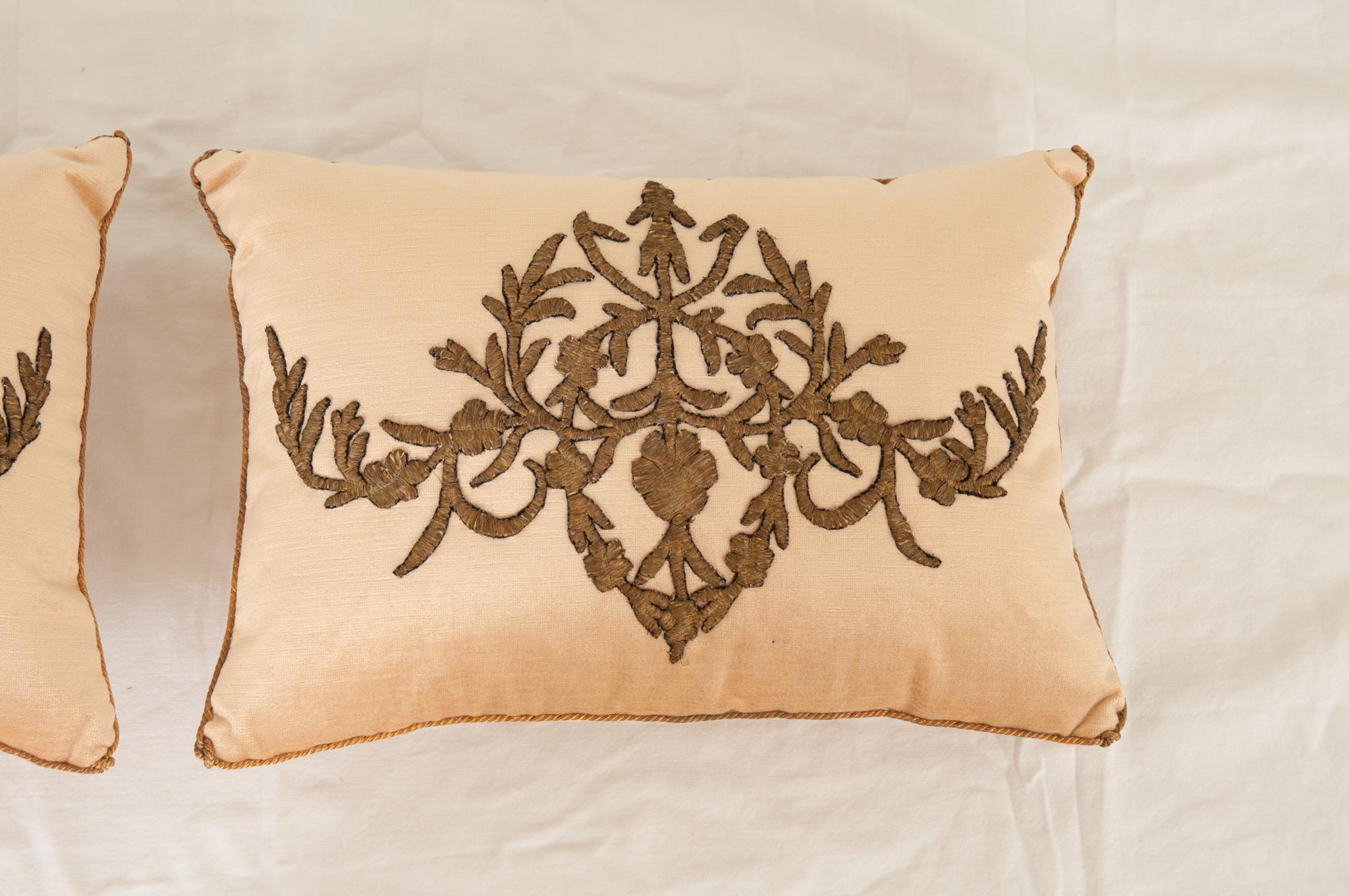 Other Pair of B.Viz Raised Metallic Embroidery Pillows