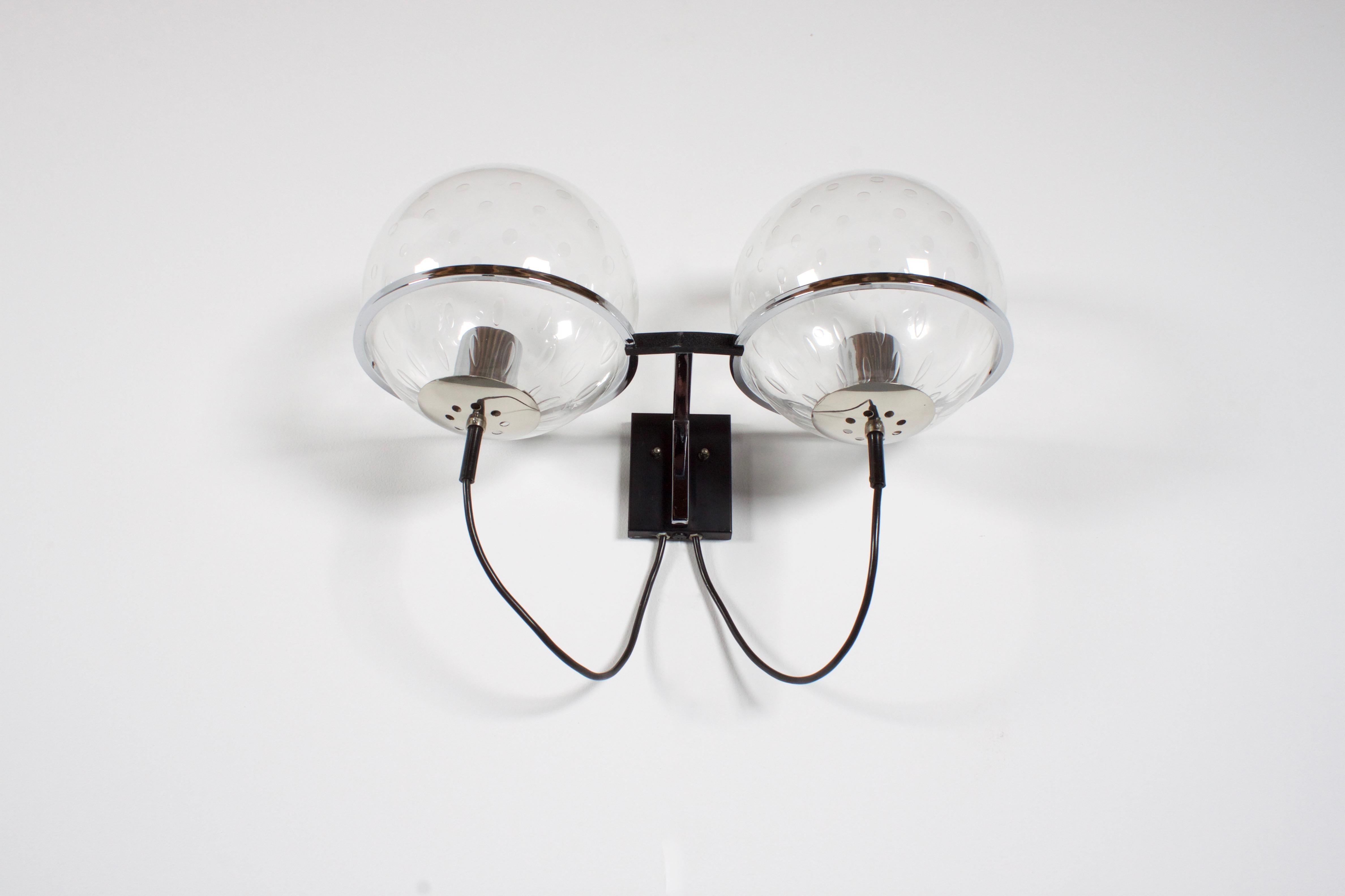 Pair of C-1726 Sconces by Frank Ligtelijn for RAAK Amsterdam, 1960s In Good Condition In Echt, NL