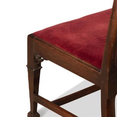 Pair of C18th Mahogany Side Chairs