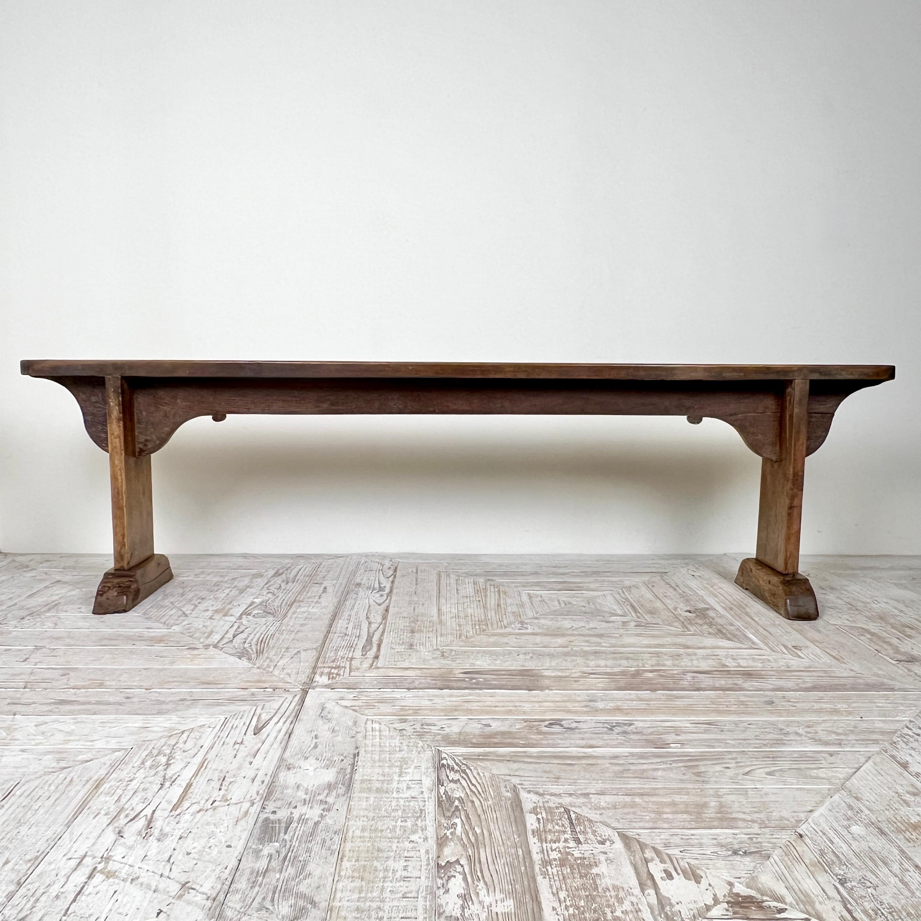 Pair Of C19th French Fruitwood Benches im Angebot 3