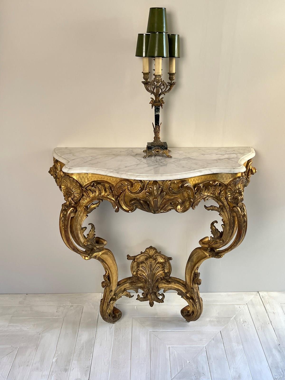 Pareja De Candelabros Franceses De Bronce Dorado Y Mármol Del Siglo XIX siglo XIX en venta