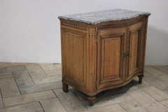 Pair of 19th Century French Serpentine Marble-Top Buffets