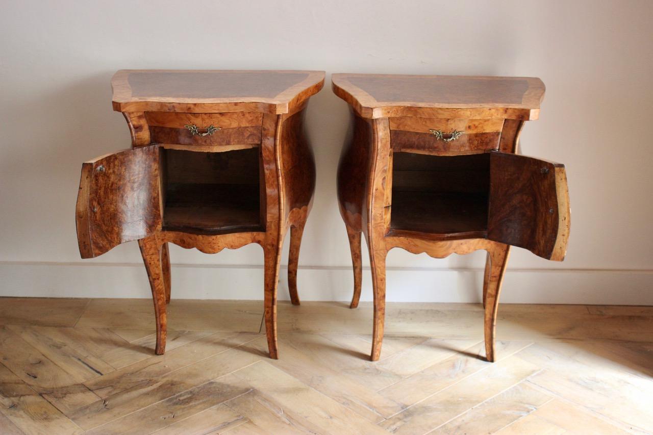 Pair of 19th Century Italian Bedside Tables or Commodes For Sale 1