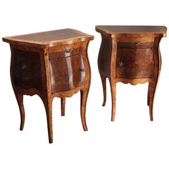 Pair of 19th Century Italian Bedside Tables or Commodes