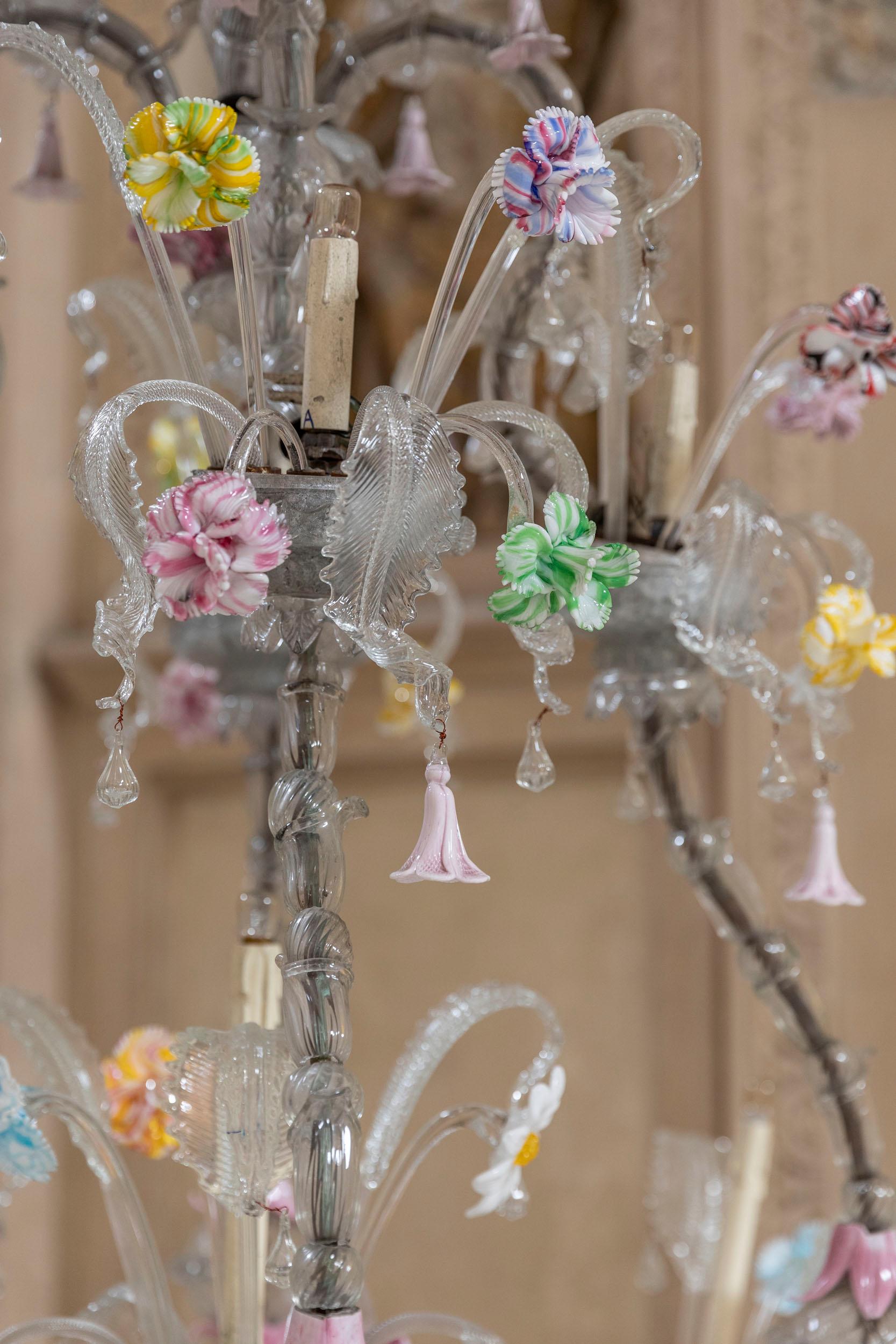 Venini Ca' Rezzonico Murano chandeliers For Sale 6