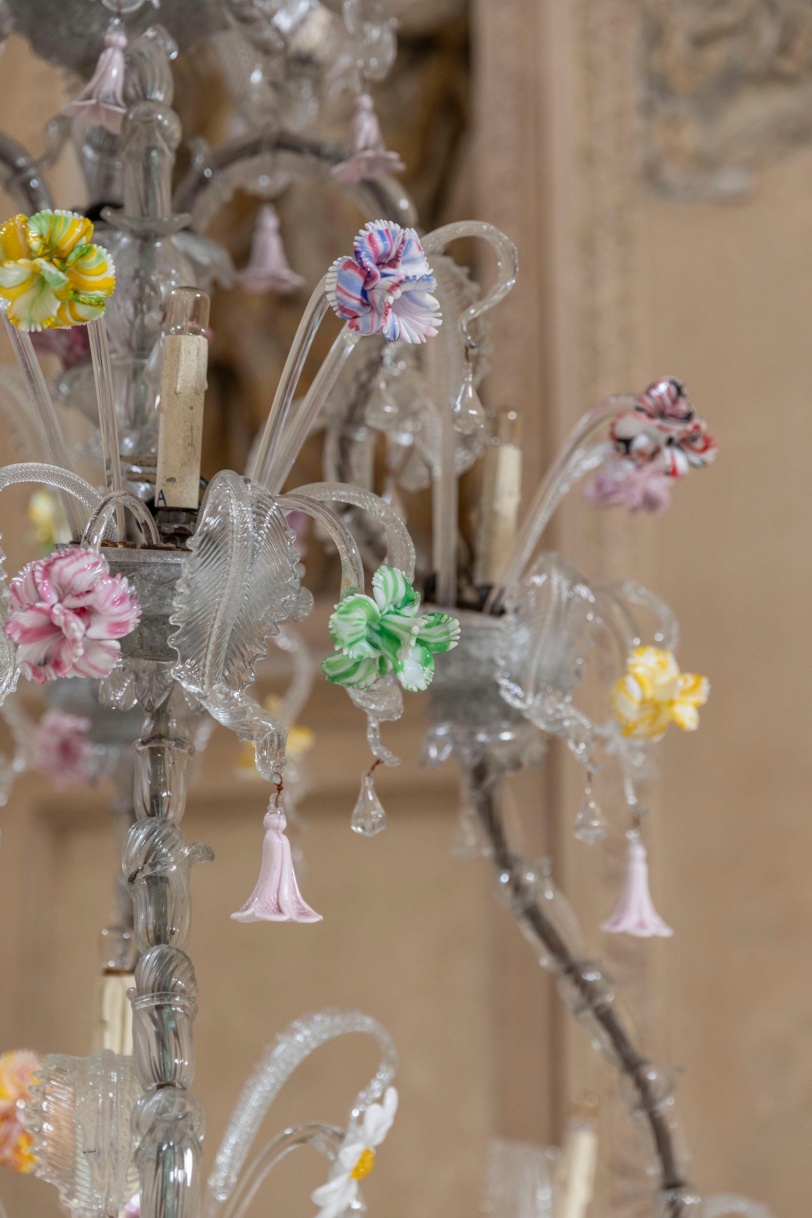 Venini Ca' Rezzonico Murano chandeliers For Sale 7