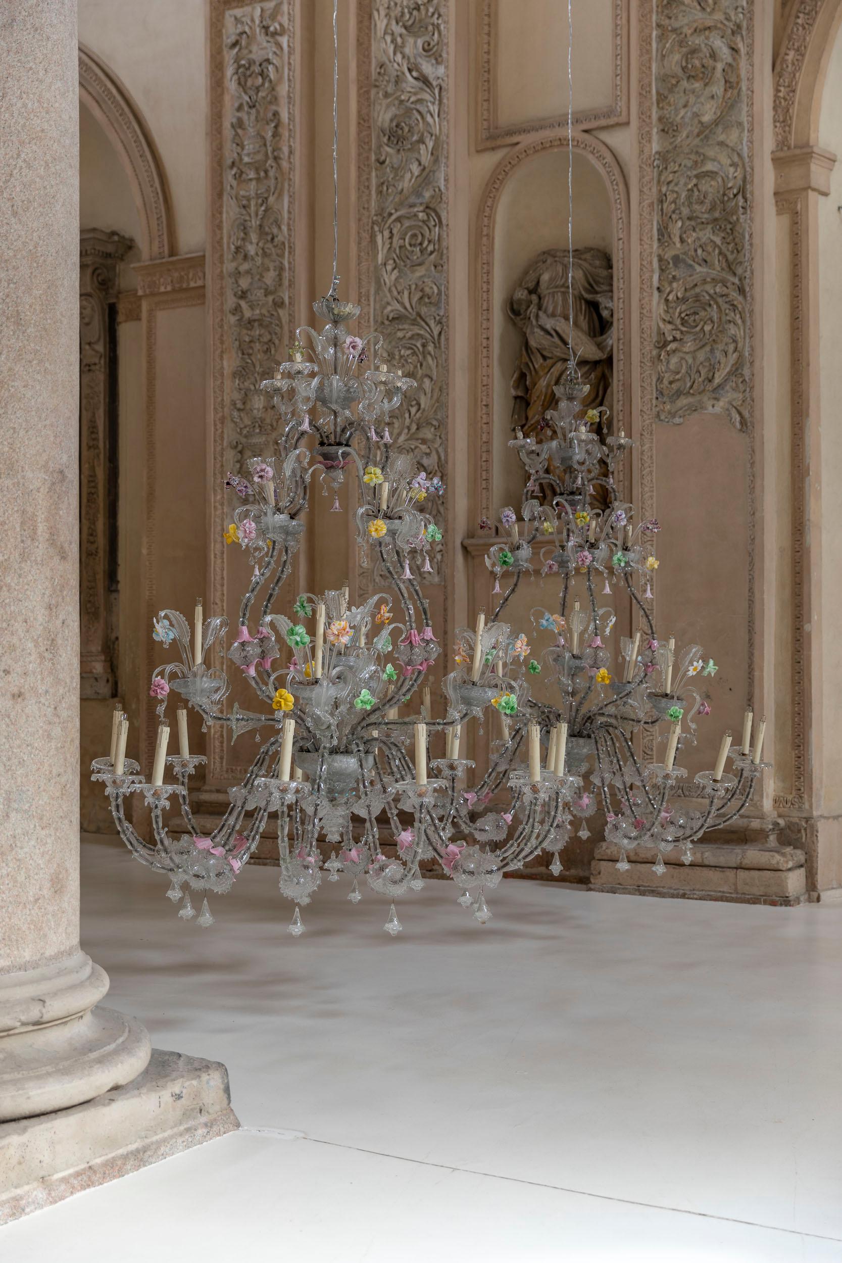 Early 19th Century Venini Ca' Rezzonico Murano chandeliers For Sale