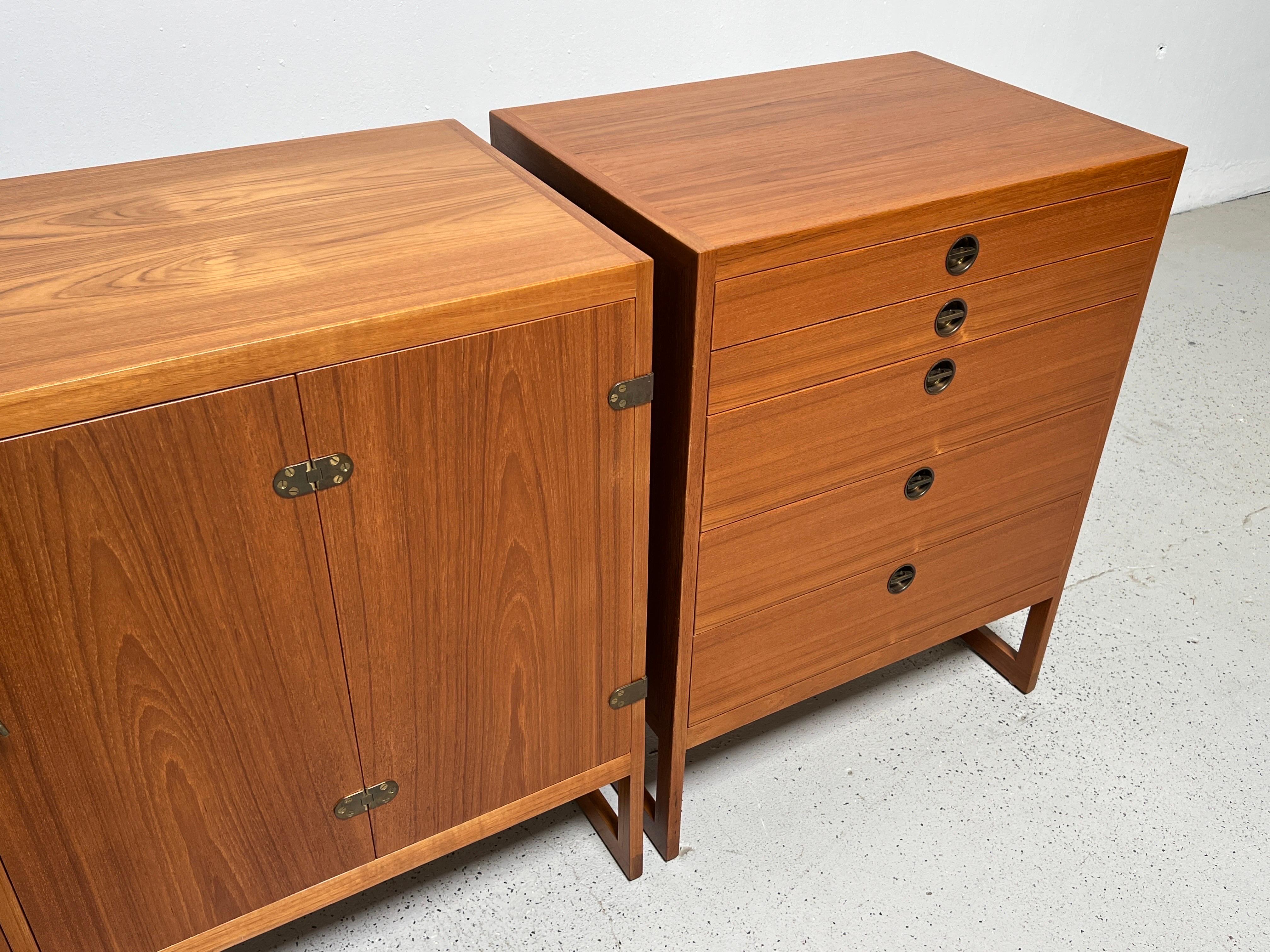 Pair of Cabinets by Børge Mogensen In Good Condition For Sale In Dallas, TX